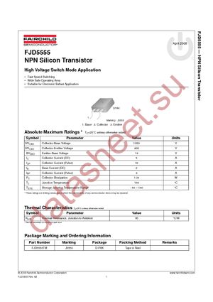 FJD5555TM datasheet  